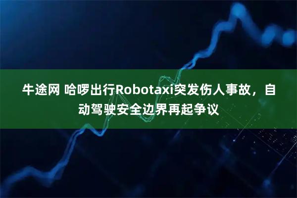 牛途网 哈啰出行Robotaxi突发伤人事故，自动驾驶安全边界再起争议